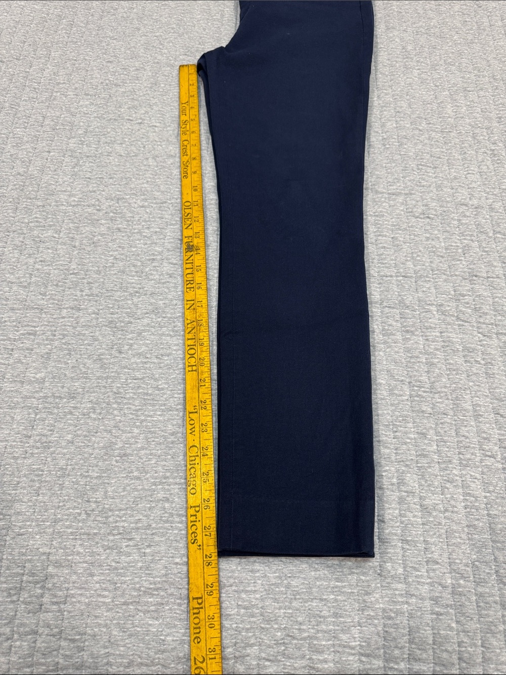 Banana Republic Sloan Ankle length trousers Sz 6L in Preppy Navy - Picture 3 of 7